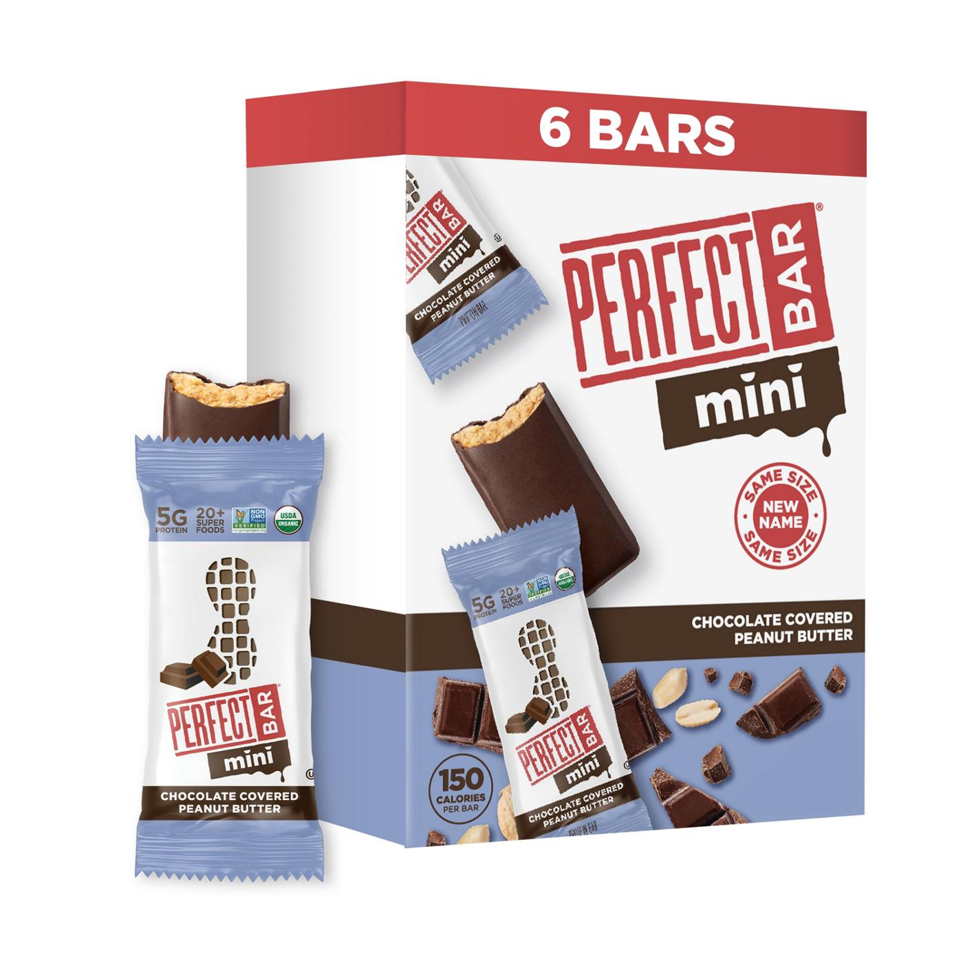 Perfect Bar Mini Snack Size 5g Protein Bars - Chocolate Covered Peanut Butter; image 1 of 4