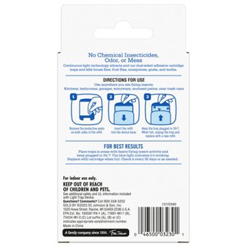Raid Essentials Flying Insect Light Trap Refill Cartridges, 2 pk