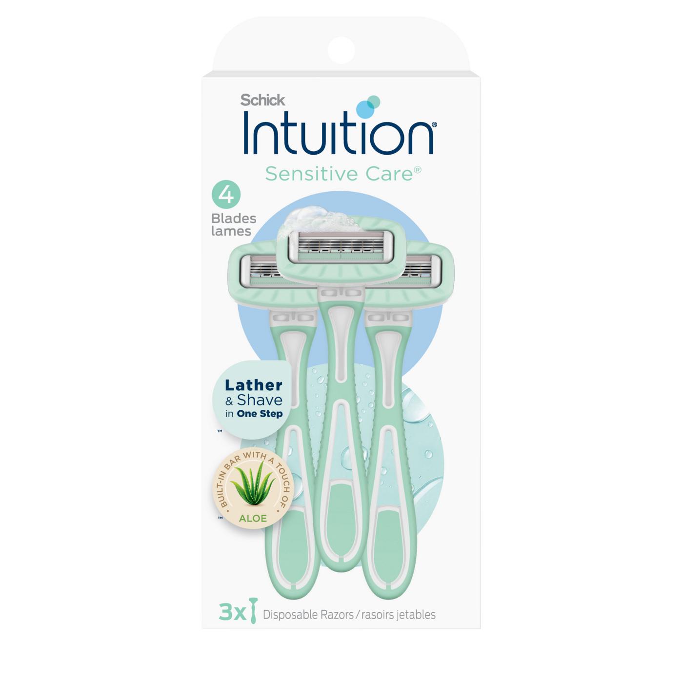 Schick Intuition Sensitive Care Disposable Razors; image 1 of 9