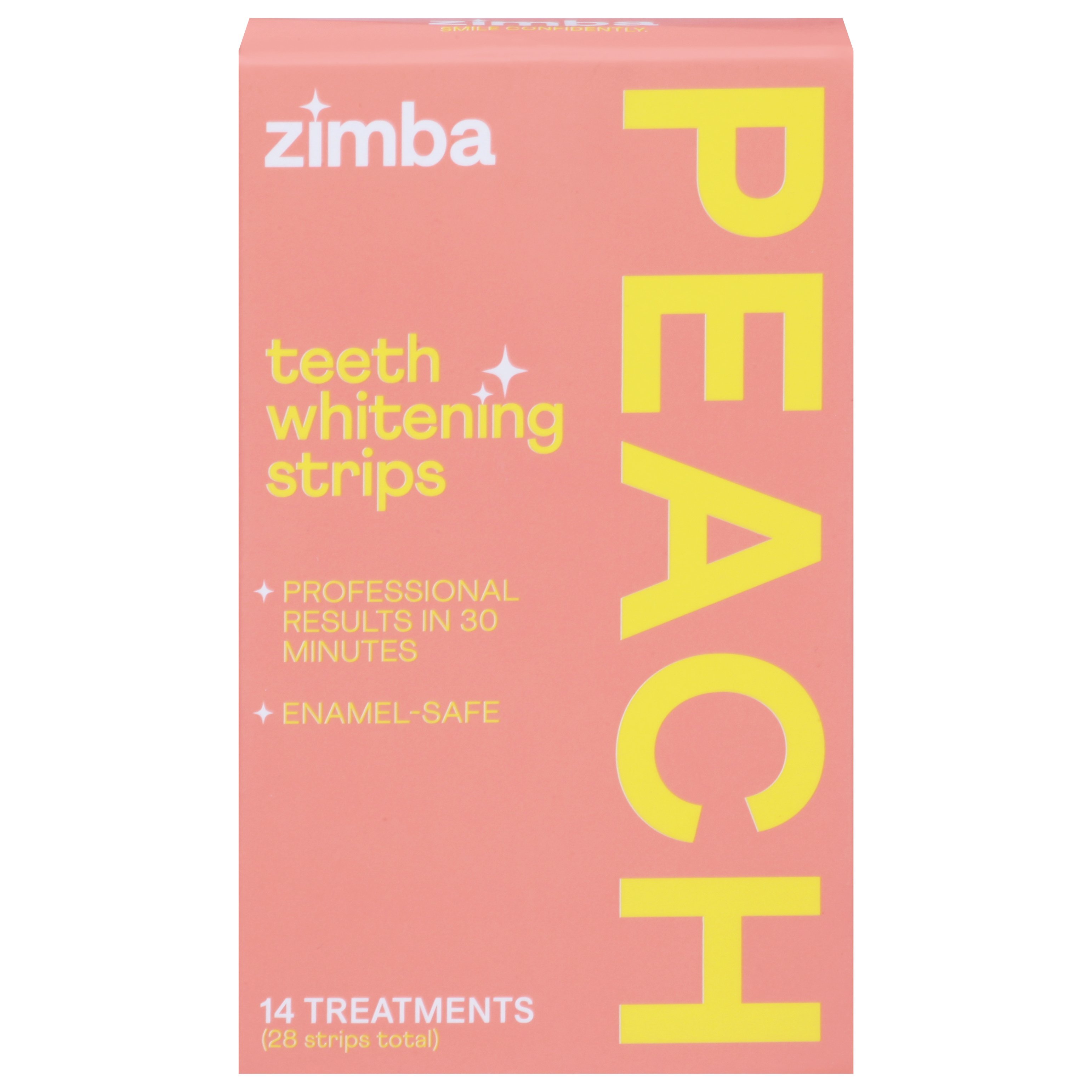 Zimba Teeth Whitening Strips Peach Shop Whiteners at HEB