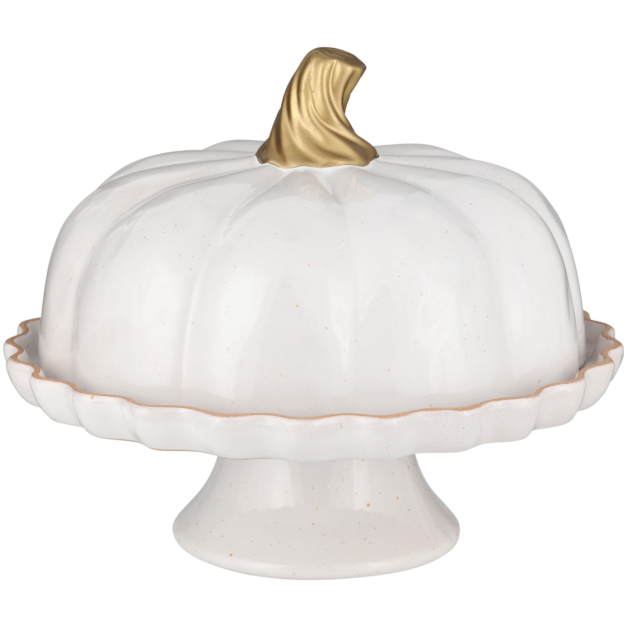 Destination Holiday Stoneware Cake Stand with Pumpkin Lid - Shop ...