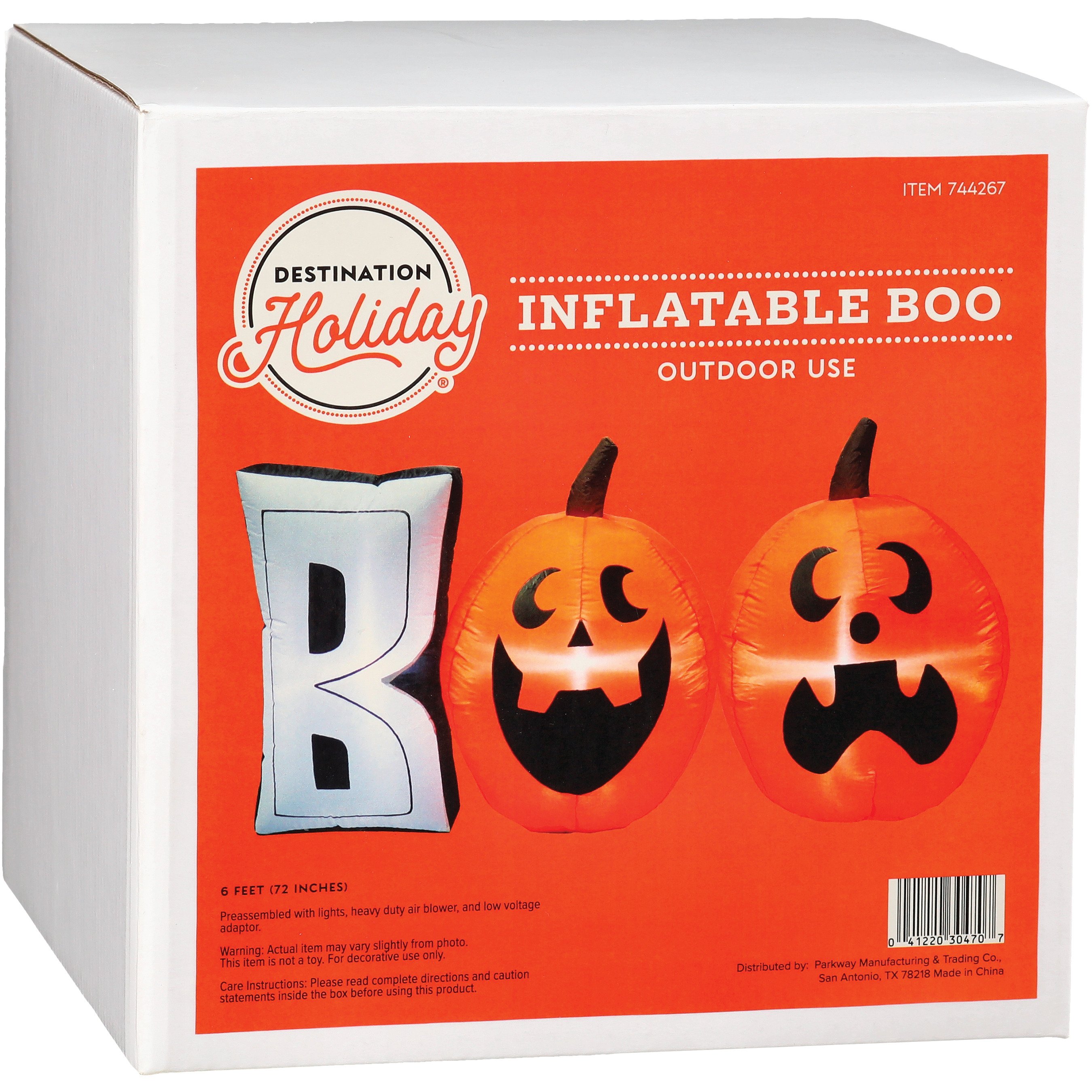 Destination Holiday Inflatable Halloween Boo Pumpkins Shop Seasonal