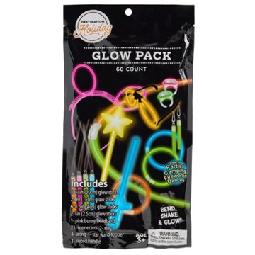 Destination Holiday Halloween Glow Pack, 60 ct