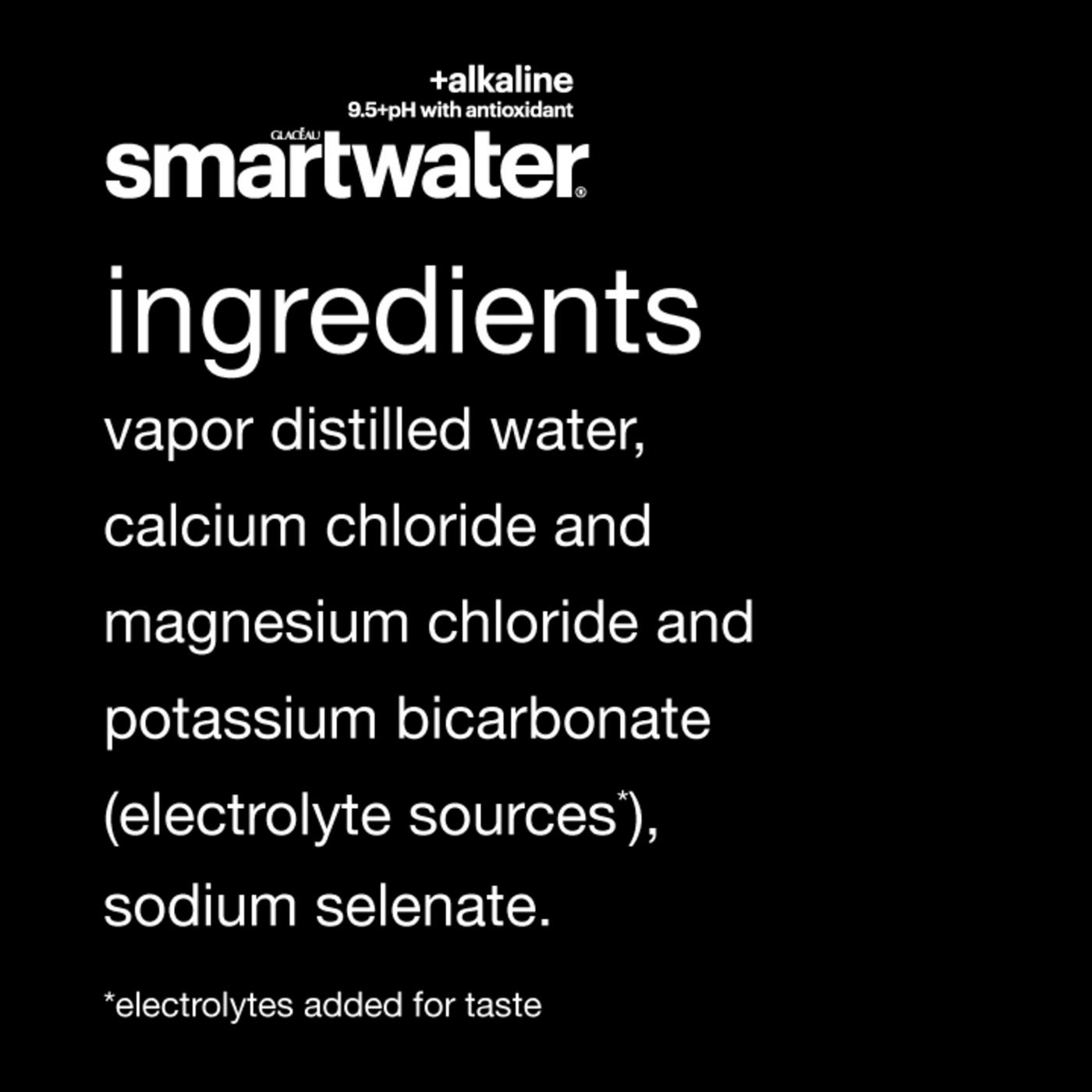 Glaceau Smartwater Alkaline + Antioxidants Electrolyte Water; image 3 of 3