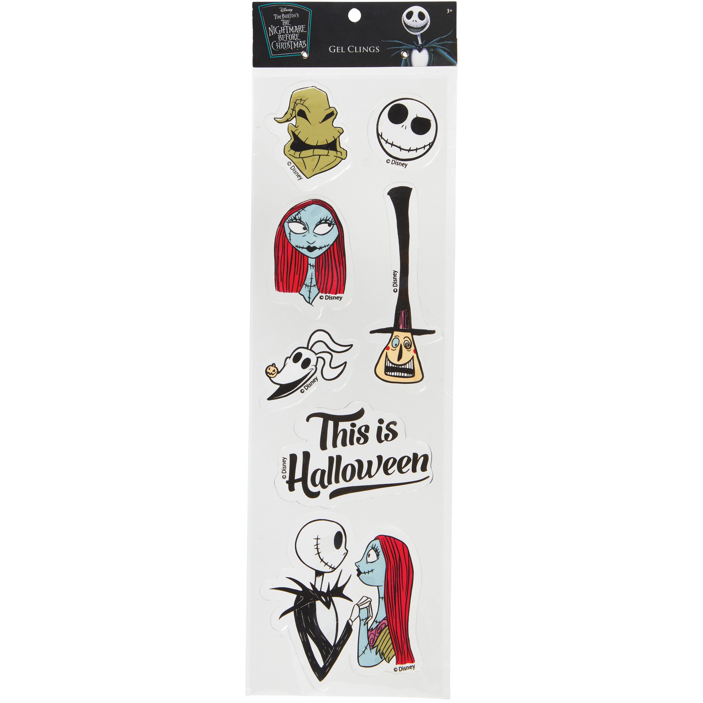 Seasons The Nightmare Before Christmas Characters Window Gel Clings