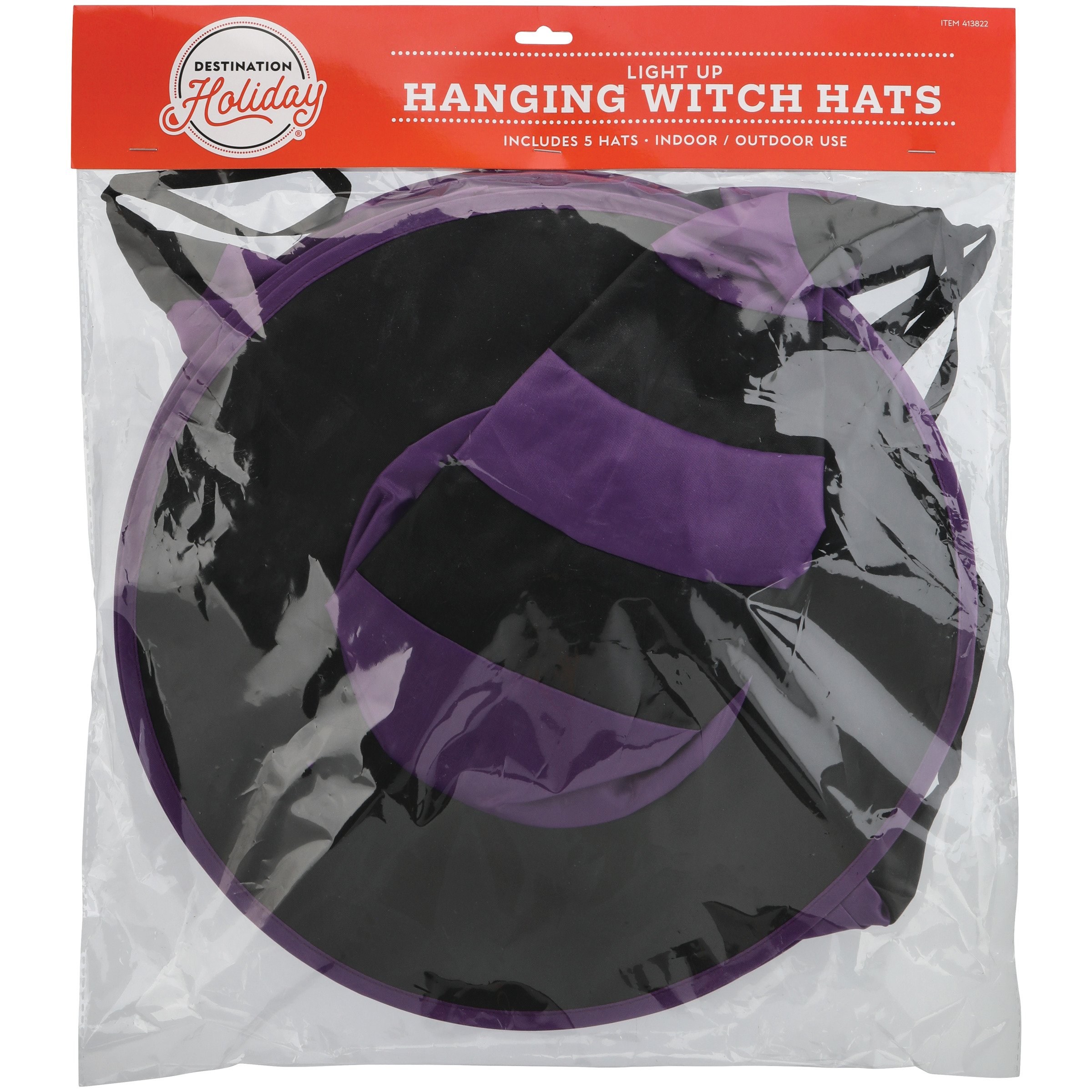 Hanging light up on sale witch hats