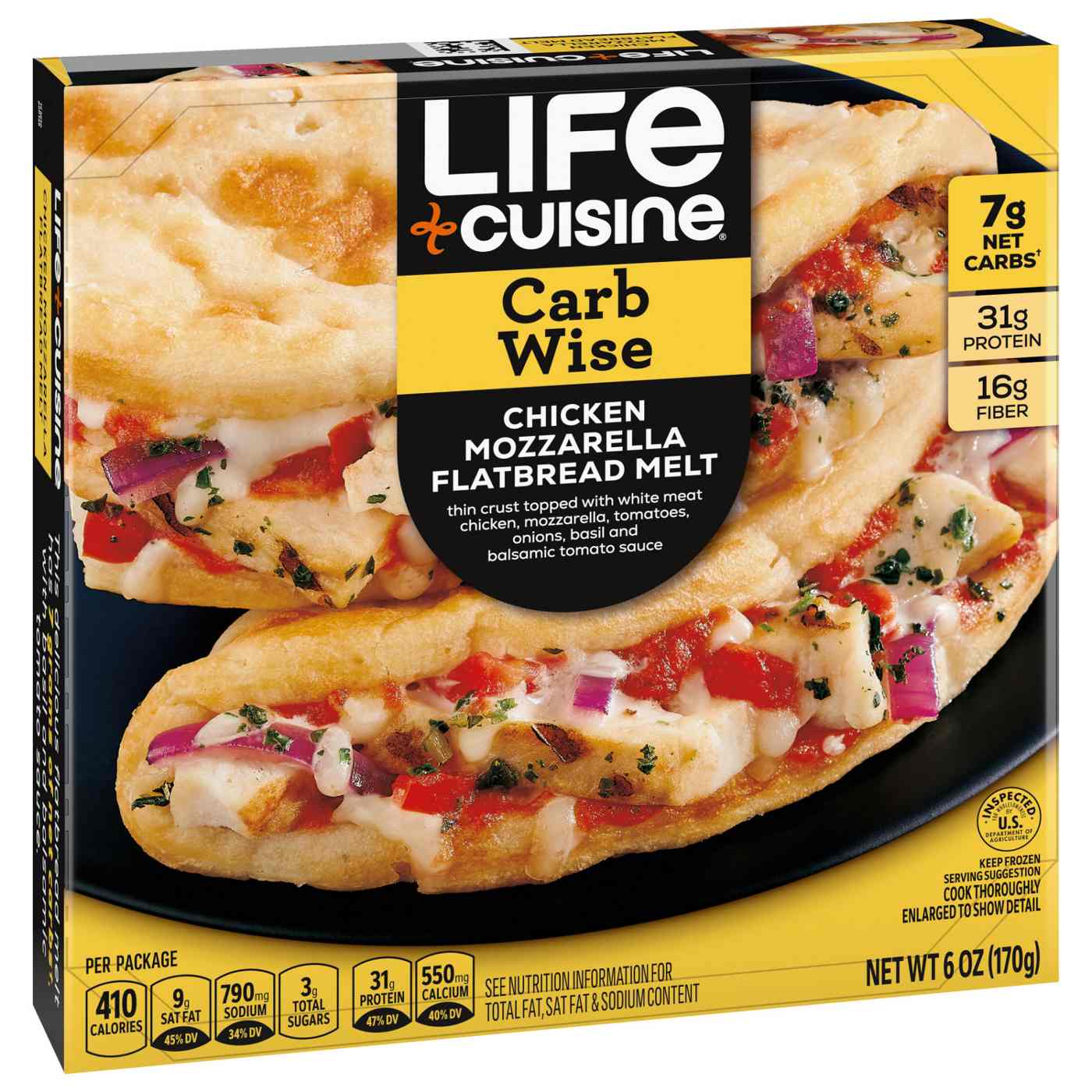Life Cuisine Carb Wise Frozen Flatbread Melt - Chicken Mozzarella; image 4 of 7