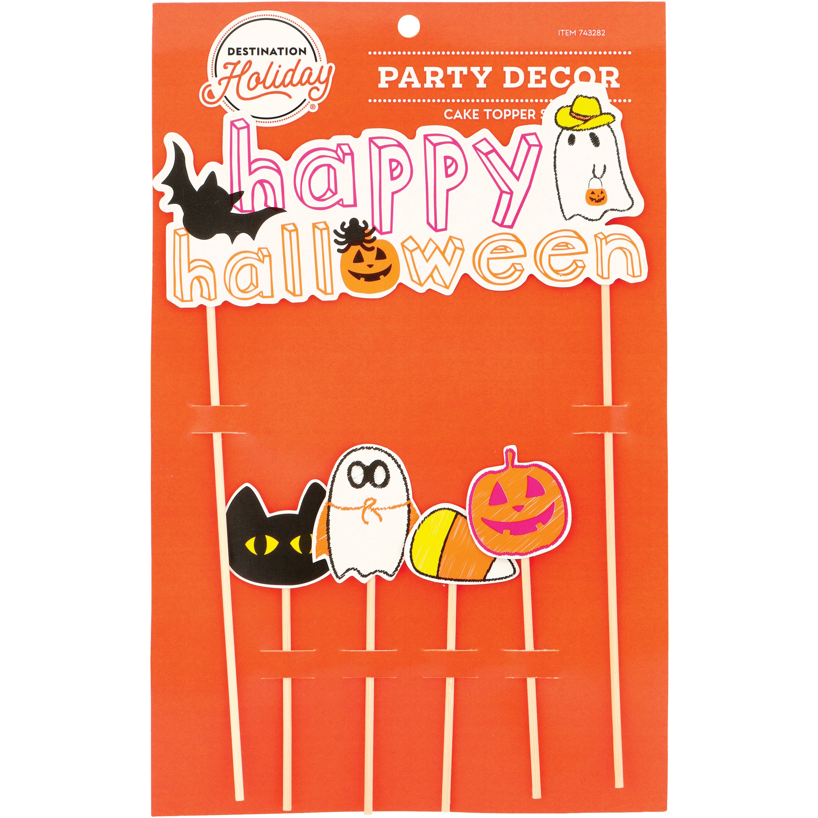 Destination Holiday Happy Halloween Cake Topper Set - Shop Party ...