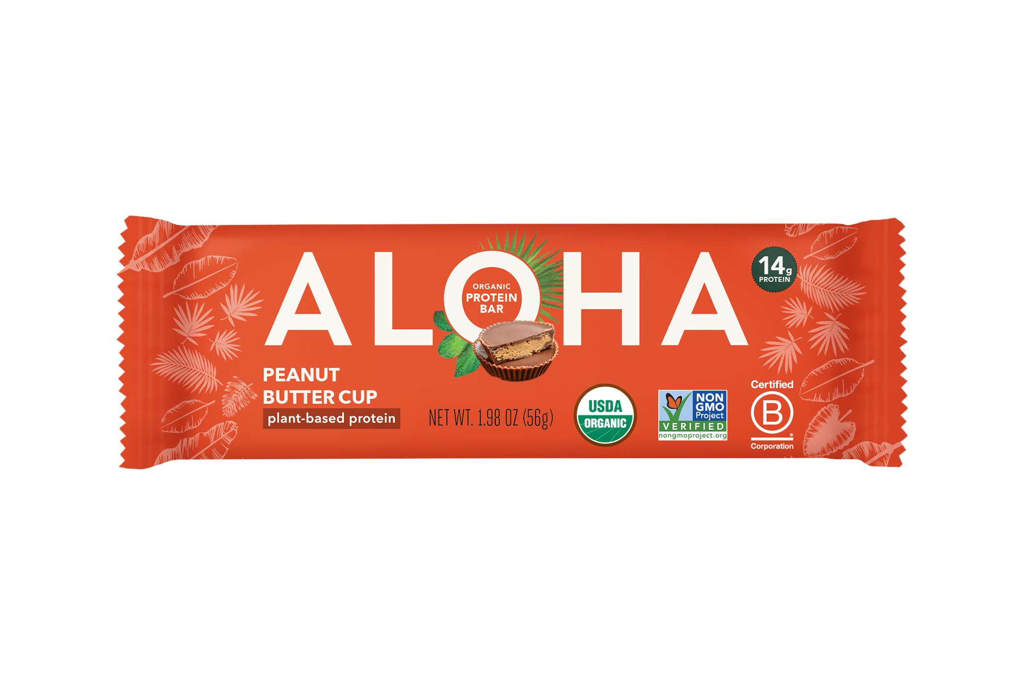 Aloha 14g Protein Bar - Peanut Butter Cup; image 1 of 4