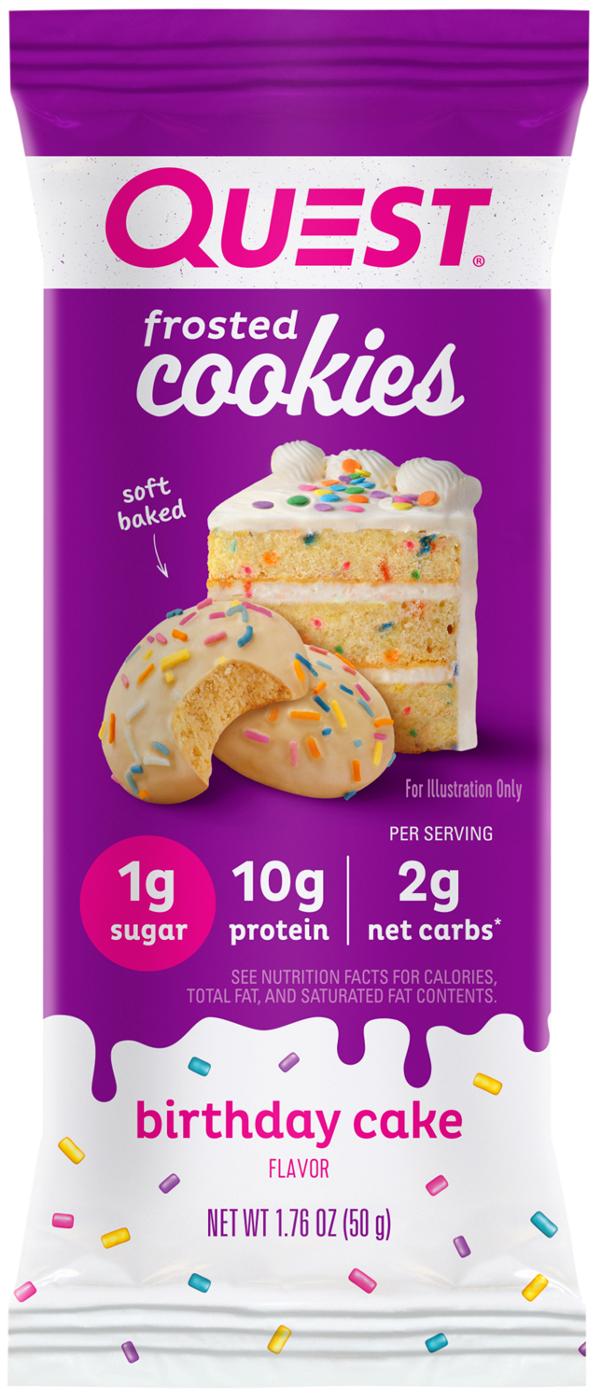 Quest 10g Protein Frosted Cookies Birthday Cake Shop Granola & snack bars at HEB