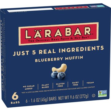 LÄRABAR Fruit & Nut Snack Bars - Blueberry Muffin