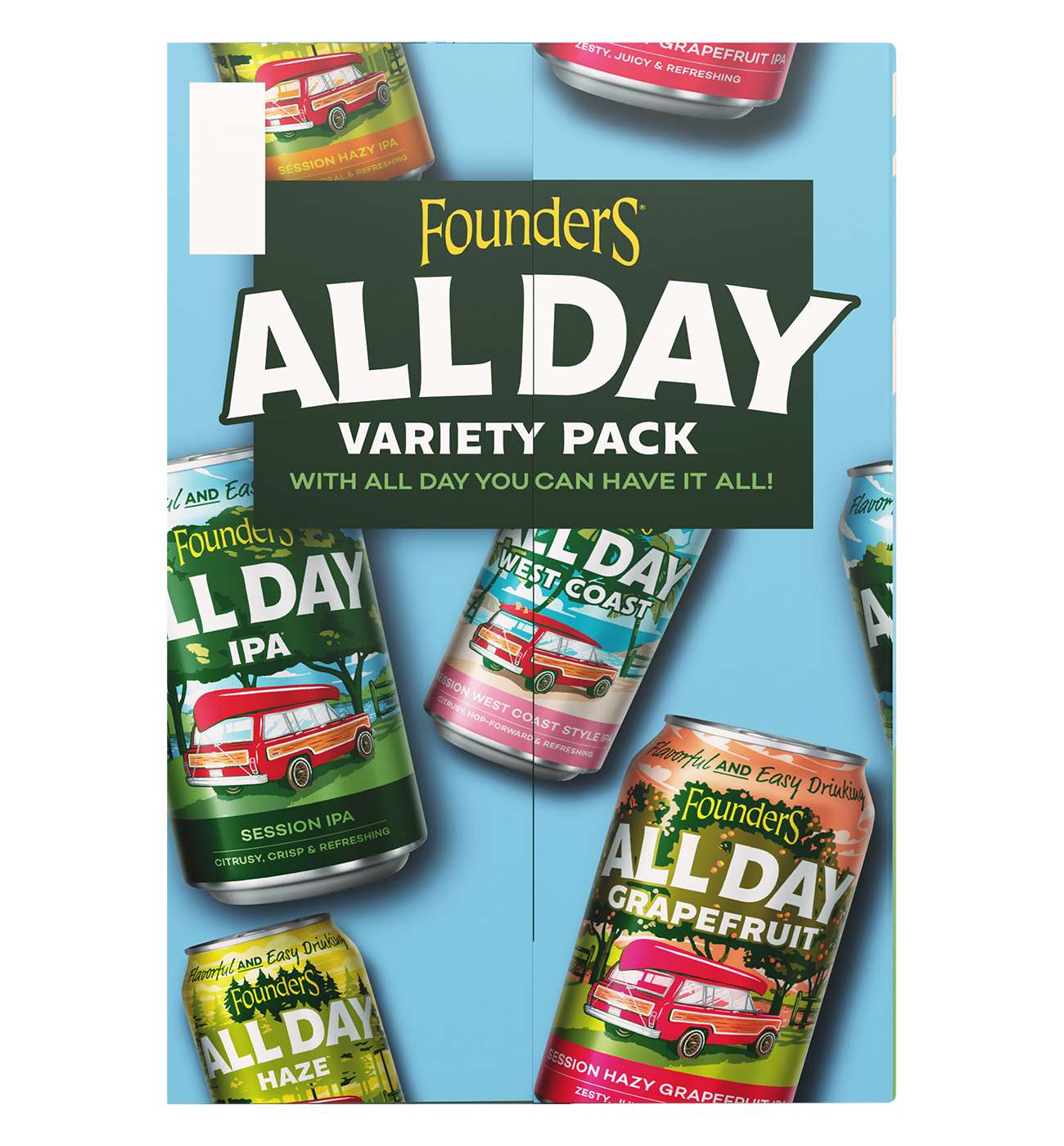 Founders All Day Variety Pack Beer 12 oz Cans; image 2 of 4