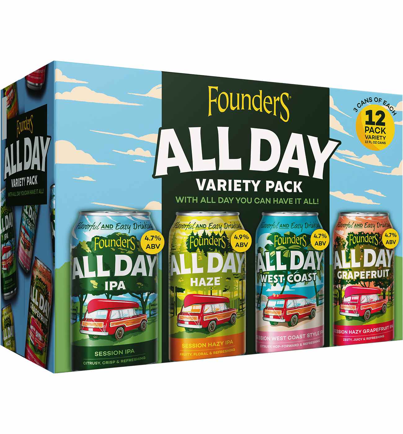 Founders All Day Variety Pack Beer 12 oz Cans; image 3 of 4