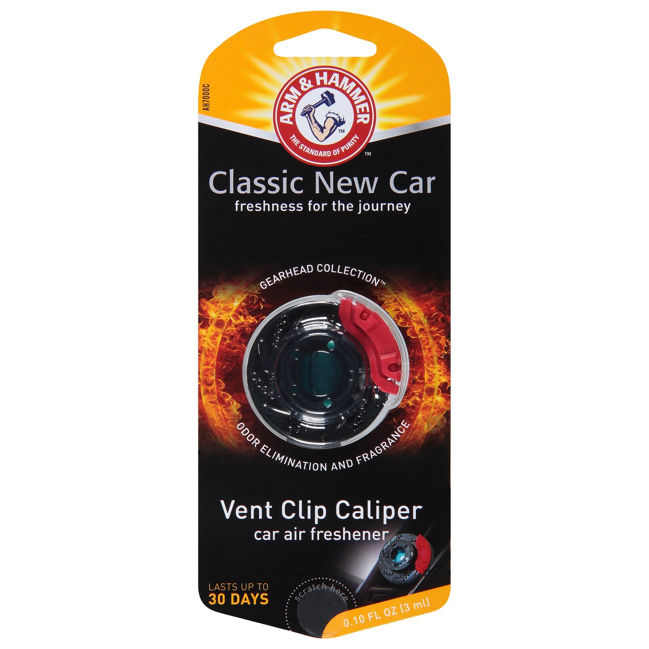 Arm & Hammer Gearhead Collection Caliper Vent Clip Auto Air Freshener