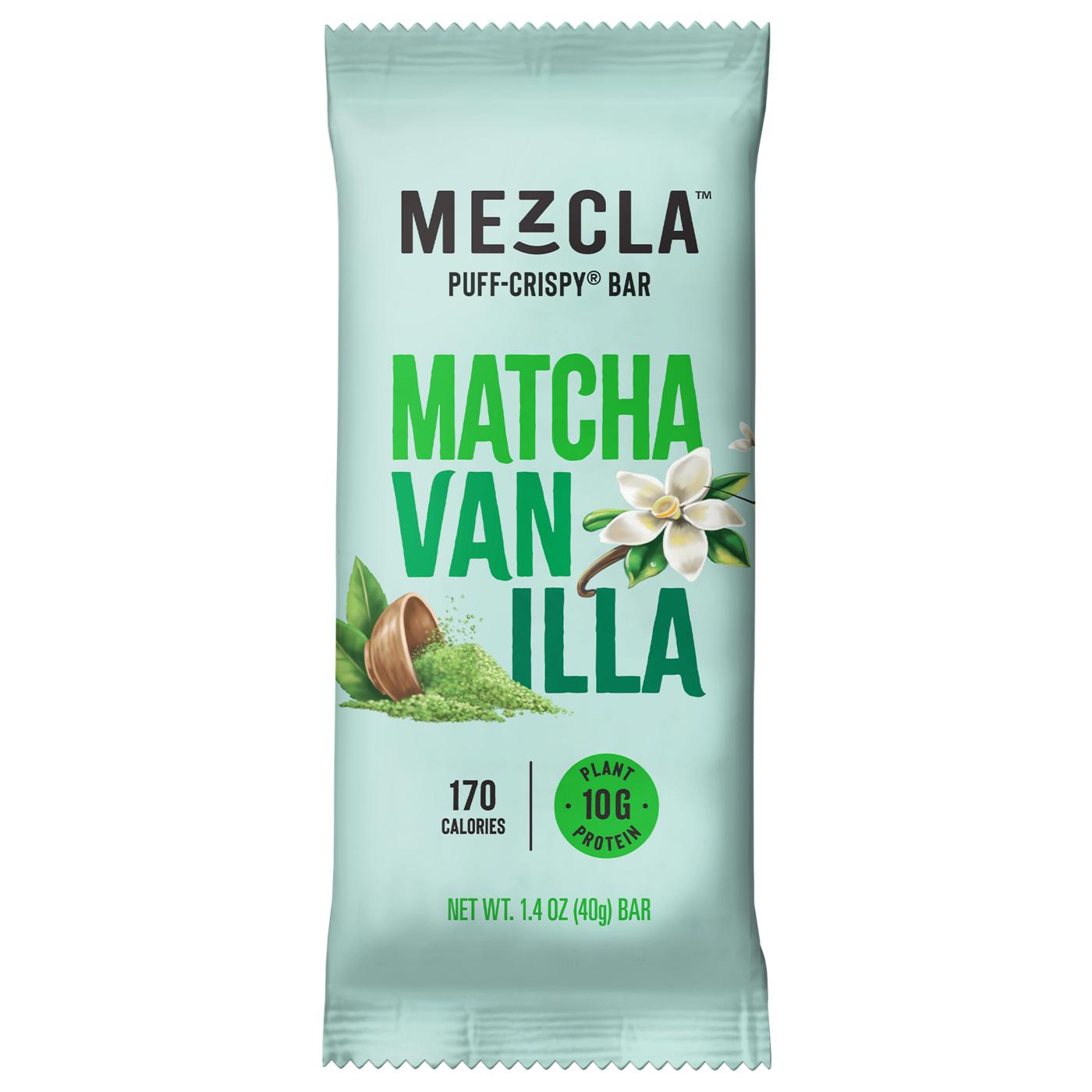 Mezcla Puff Crispy Bar 10g Plant Protein - Matcha Vanilla; image 1 of 3