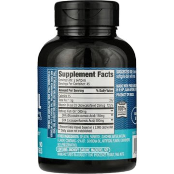 H-E-B Vitamins Fish Oil with Vitamin D 1000 mg Softgels