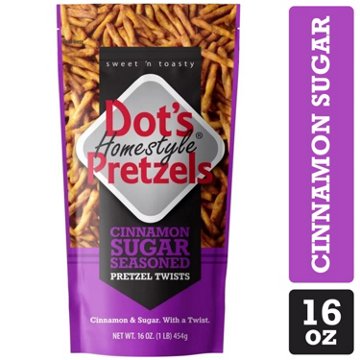 Dot's Homestyle Pretzels Cinnamon Sugar Seasoned Pretzel Sticks