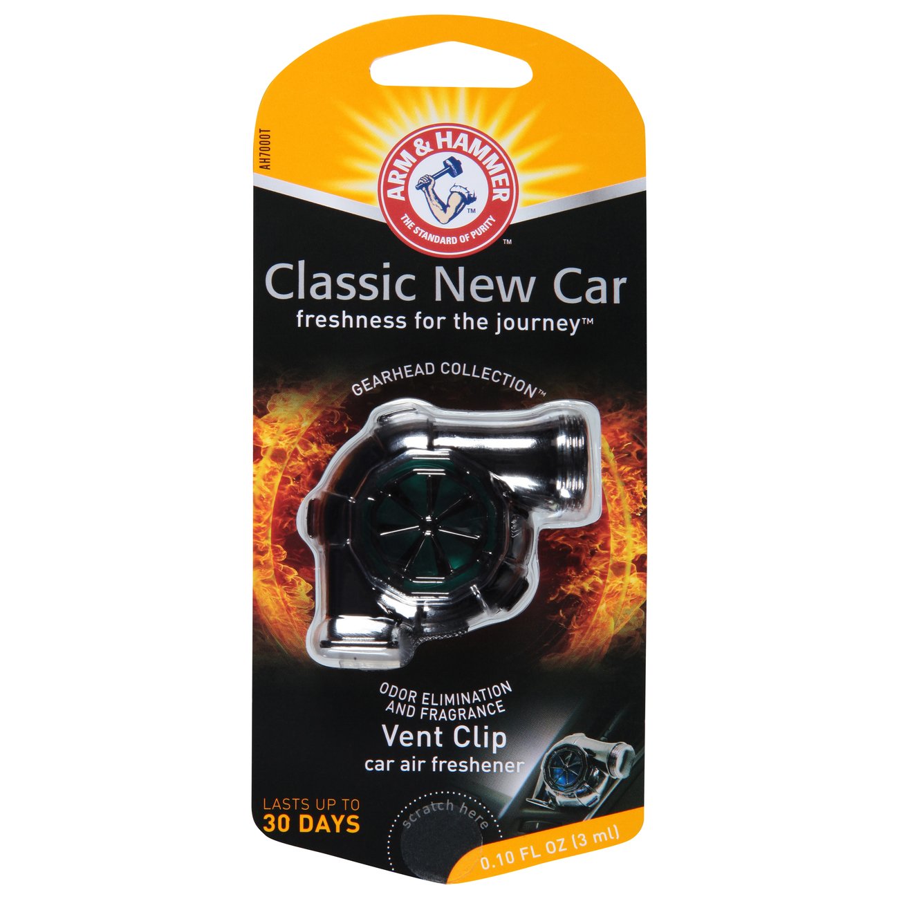 Arm & Hammer Gearhead Collection Classic New Car Vent Clip Auto Air
