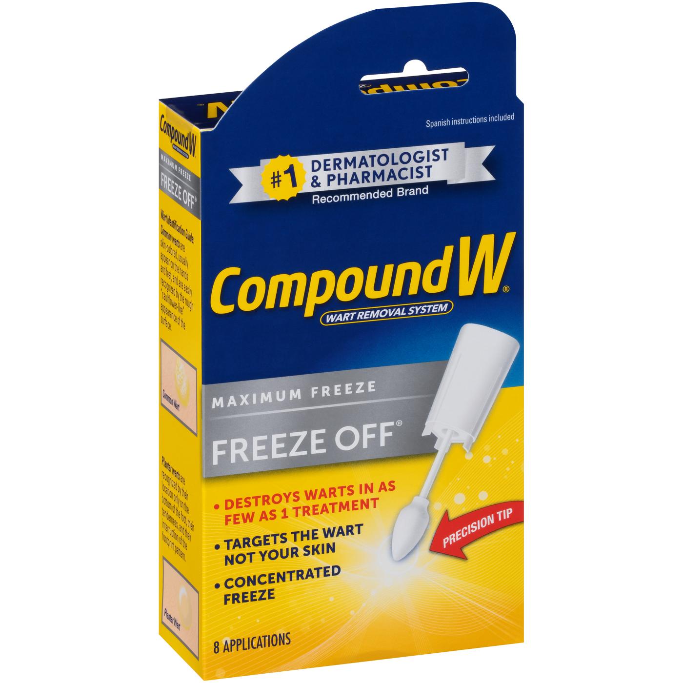 Compound W Maximum Strength Fast Acting Gel Wart Remover with 12 ConSeal  Patches, 0.25 oz