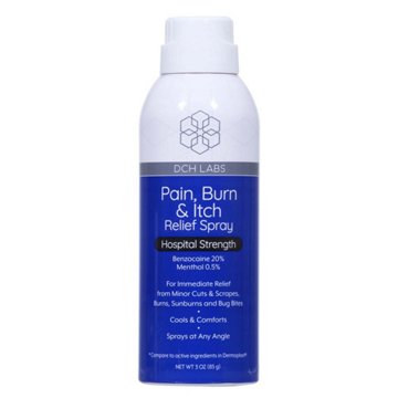 DCH Labs Pain, Burn & Itch Relief Spray - Hospital Strength, 3 oz