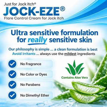 Jock-Eze Flare Control Cream For Jock Itch, 0.5 oz