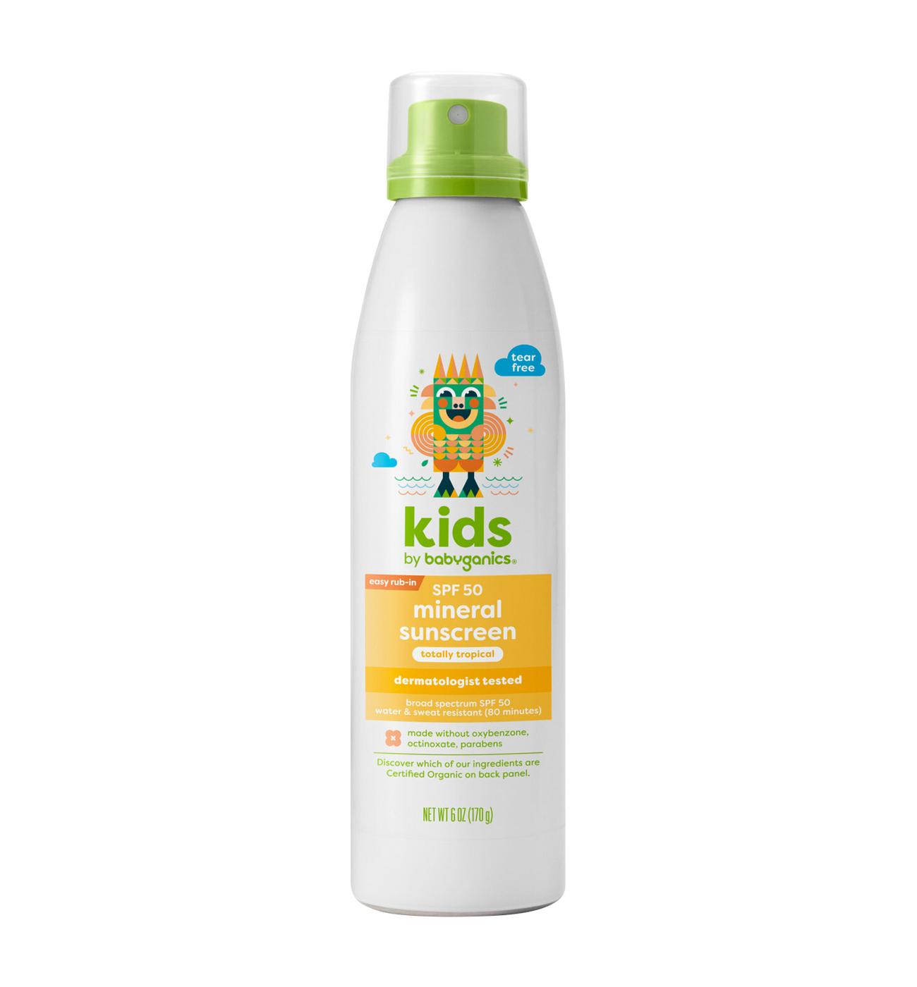 Babyganics Kids Mineral Sunscreen Spray - SPF 50; image 1 of 2