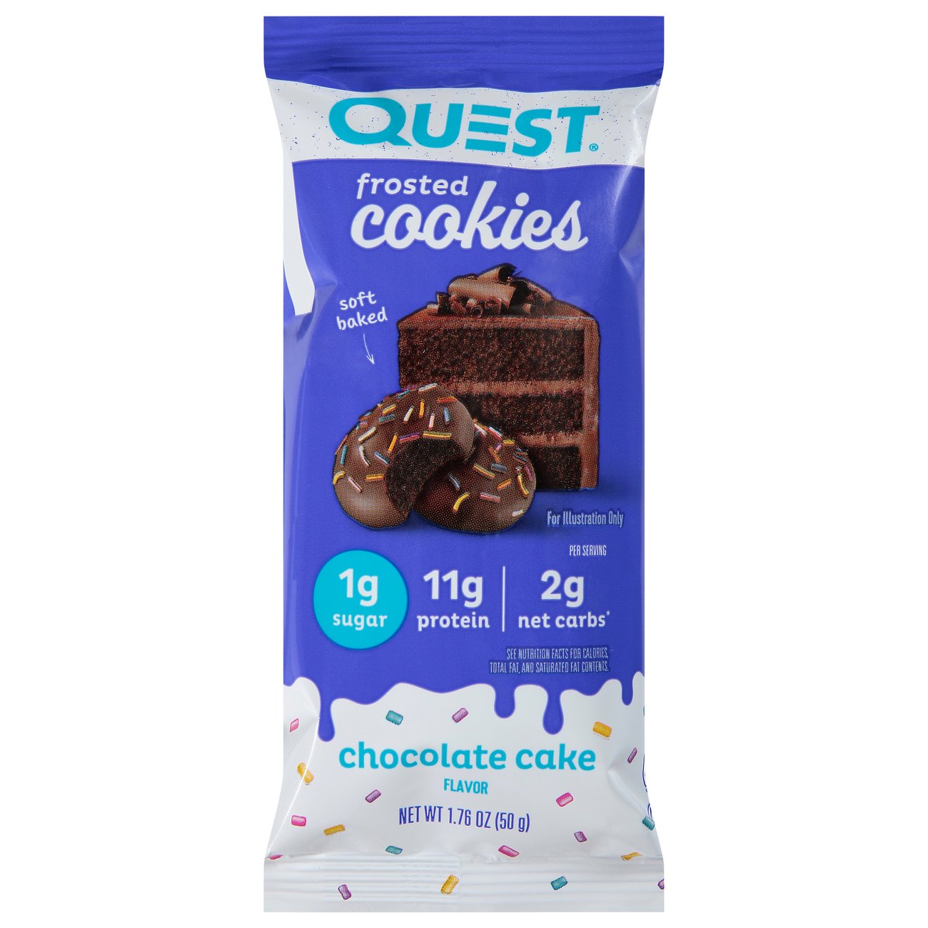 Quest 11g Protein Frosted Cookies - Chocolate Cake - Shop Granola ...