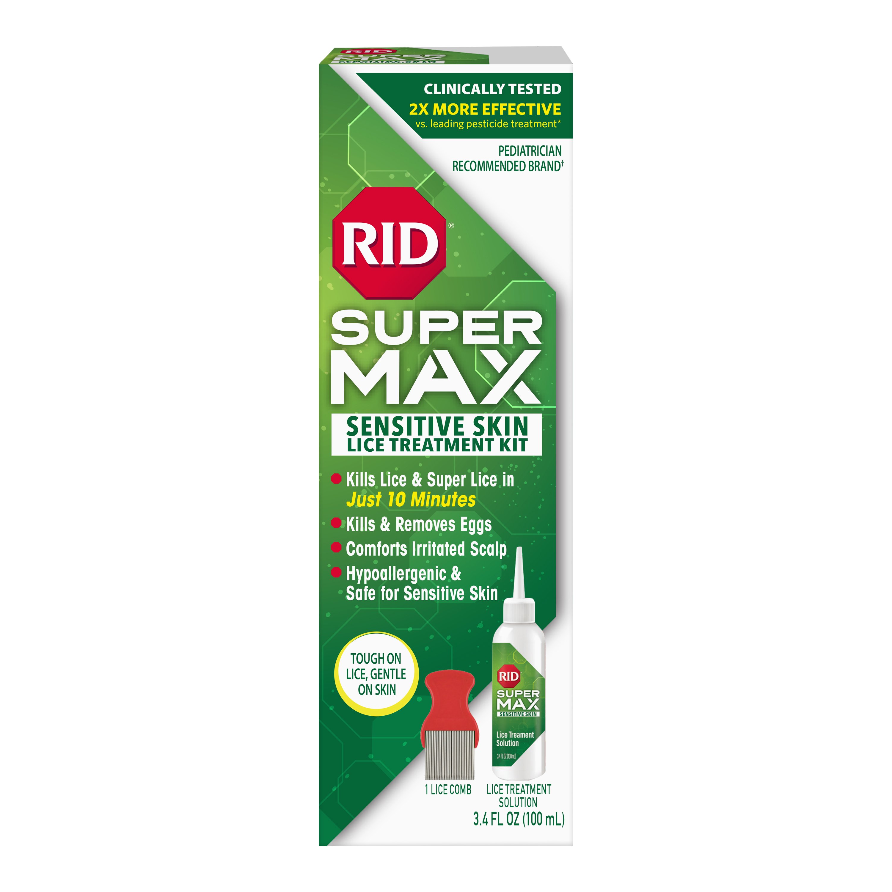 RID Super Max Sensitive Skin Lice Elimination Treatment Shop Skin & scalp treatments at HEB