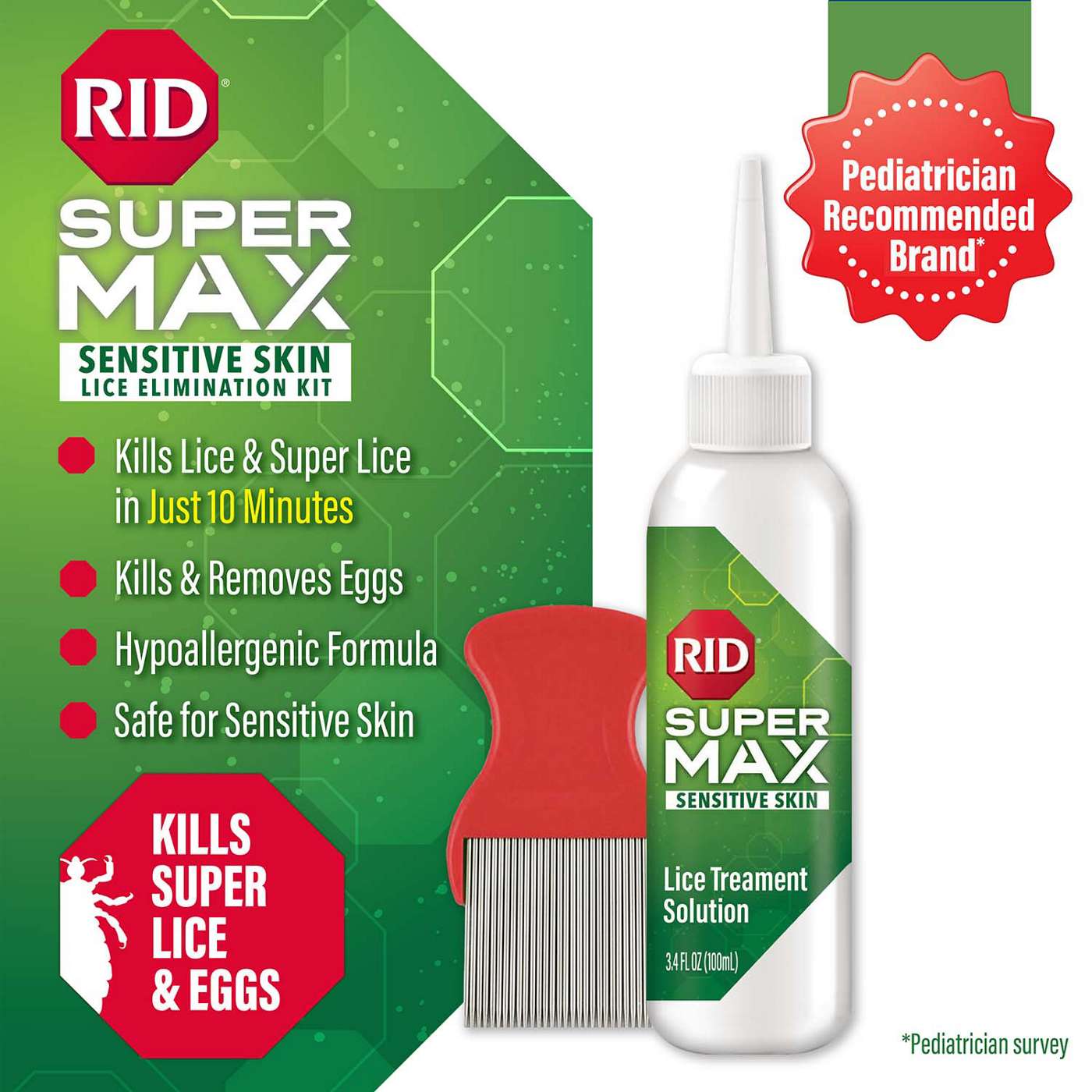 RID Super Max Sensitive Skin Lice Elimination Treatment; image 2 of 6