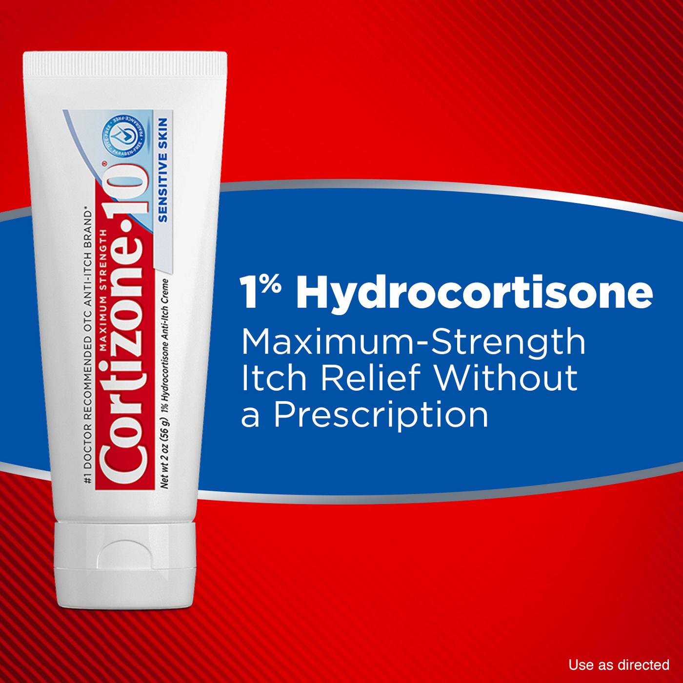 Cortizone 10 Maximum Strength Sensitive Skin Anti-Itch Cream; image 2 of 10