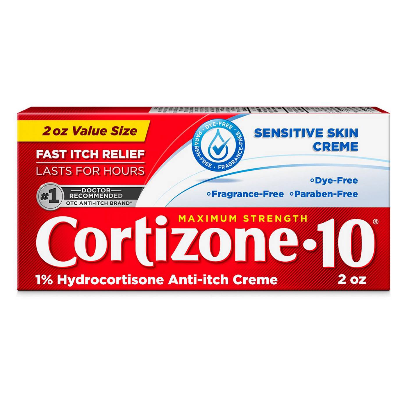Cortizone 10 Maximum Strength Sensitive Skin Itch Relief Cream; image 1 of 6