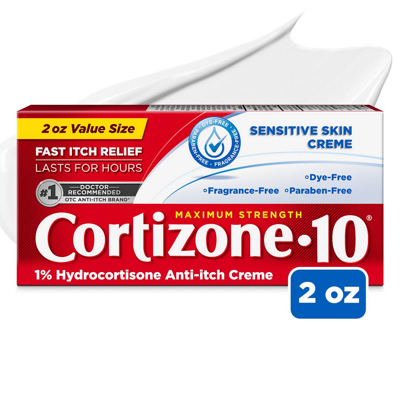 Cortizone 10 Maximum Strength Sensitive Skin Anti-Itch Cream; image 3 of 10