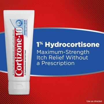 Cortizone 10 Maximum Strength Sensitive Skin Itch Relief Cream, 2 oz