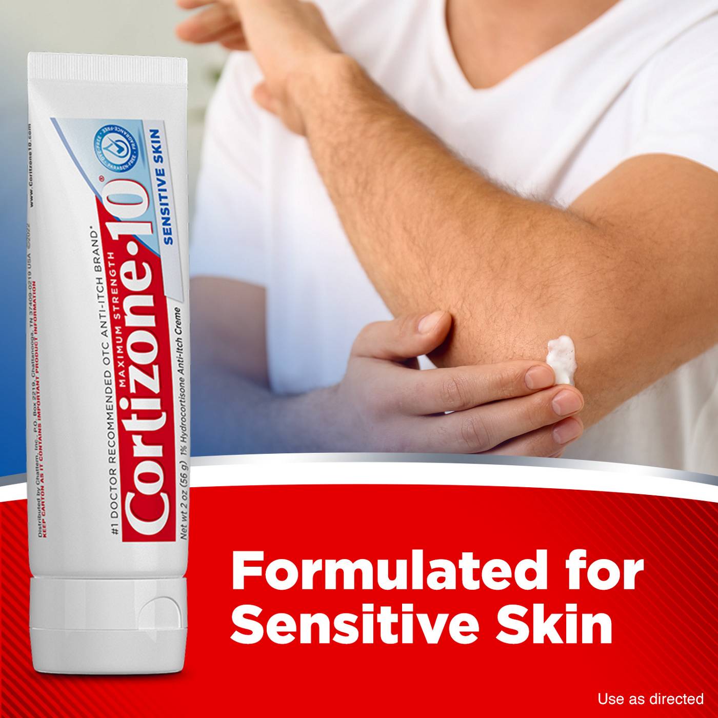 Cortizone 10 Maximum Strength Sensitive Skin Anti-Itch Cream; image 6 of 10