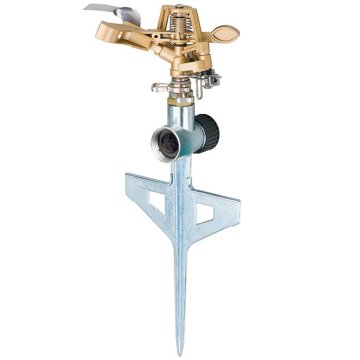 Melnor Metal Pulsating Sprinkler with Step Spike, 12.5"