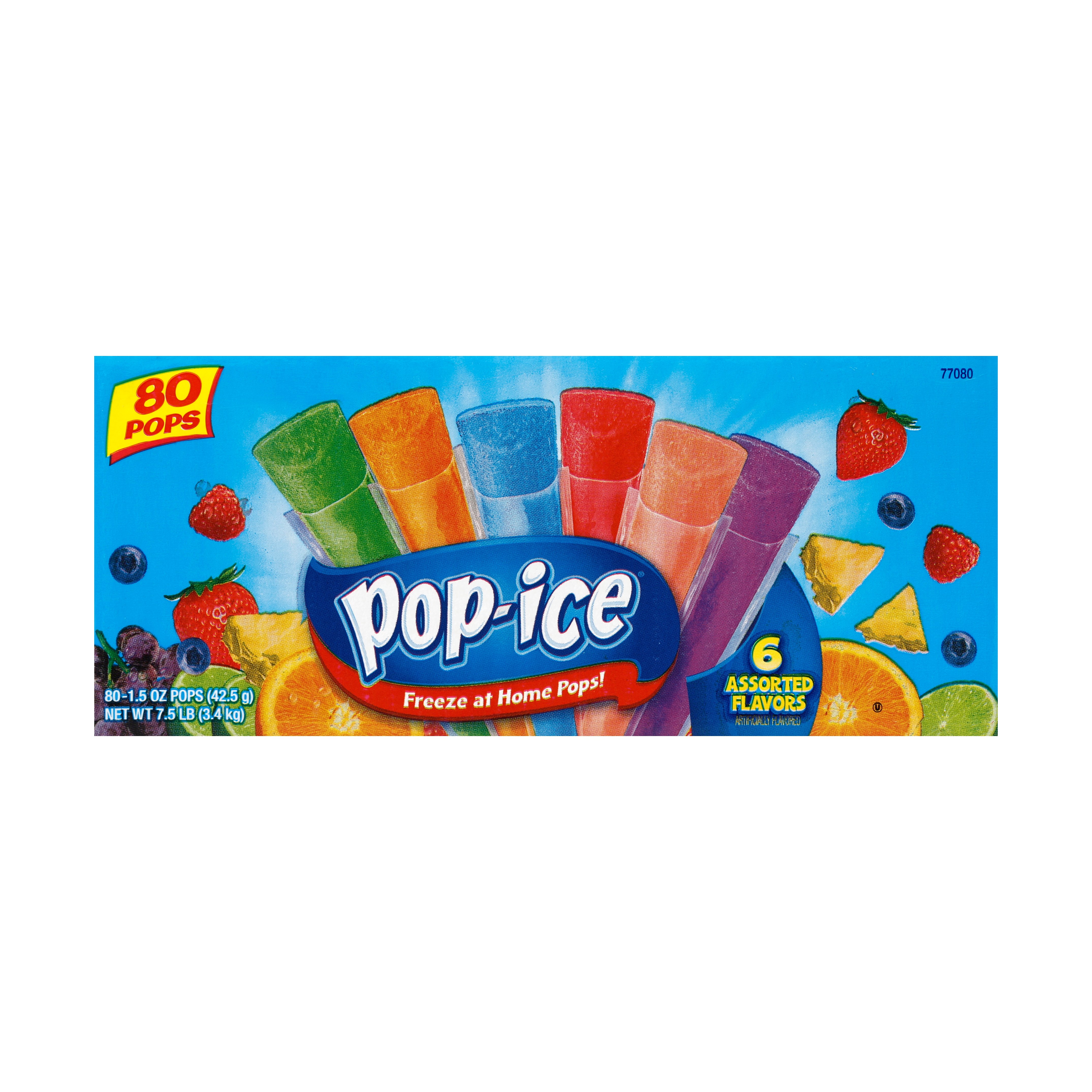 Pop Ice Assorted Flavors Freezer Pops Shop Bars And Pops At H E B 6801