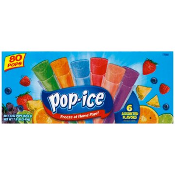 Pop Ice Assorted Flavors Freezer Pops