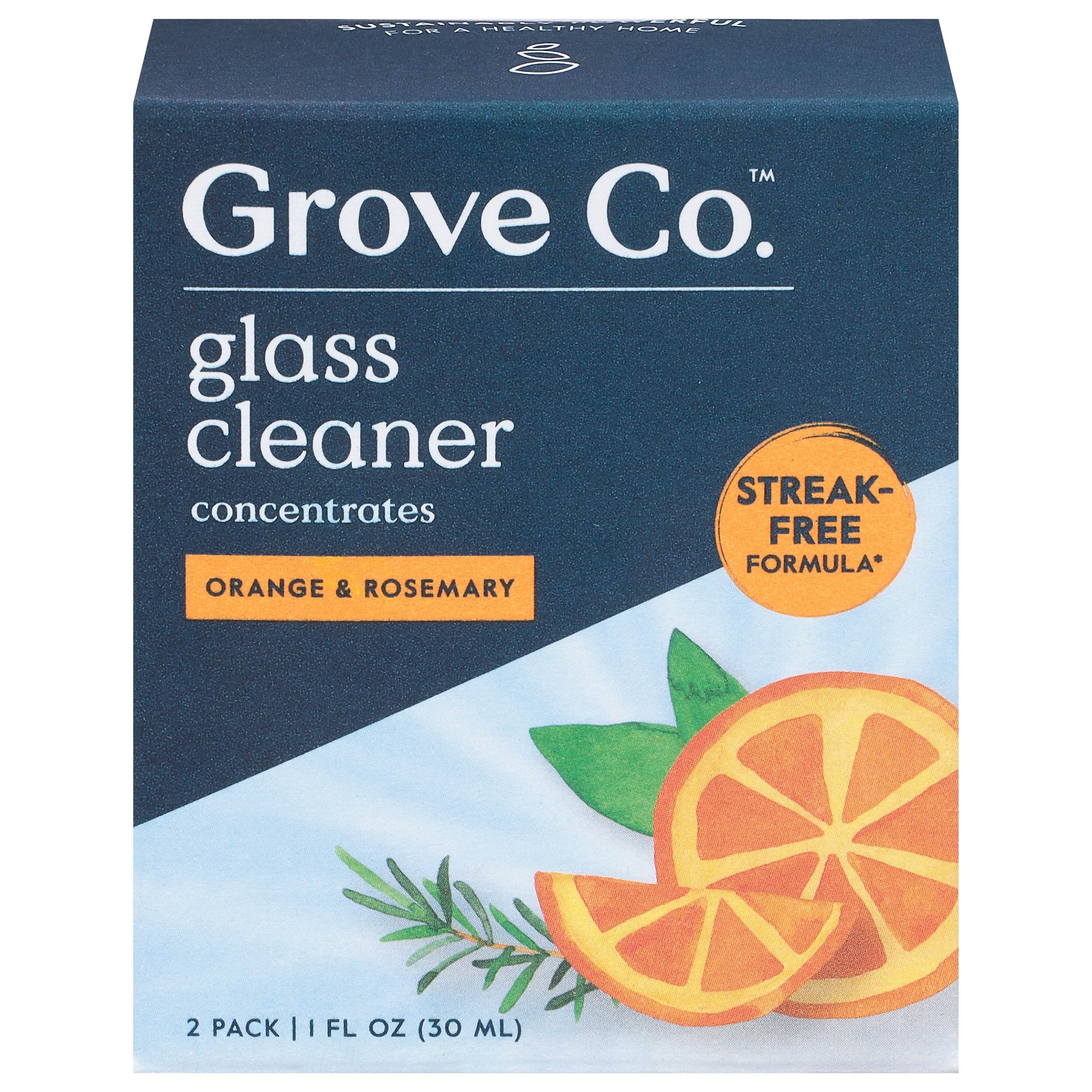 Grove Co. Glass Cleaner Concentrate Orange Rosemary Shop All