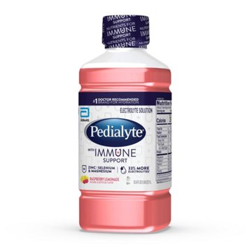 Pedialyte with Immune Support Electrolyte Solution - Raspberry Lemonade, 33.8 oz