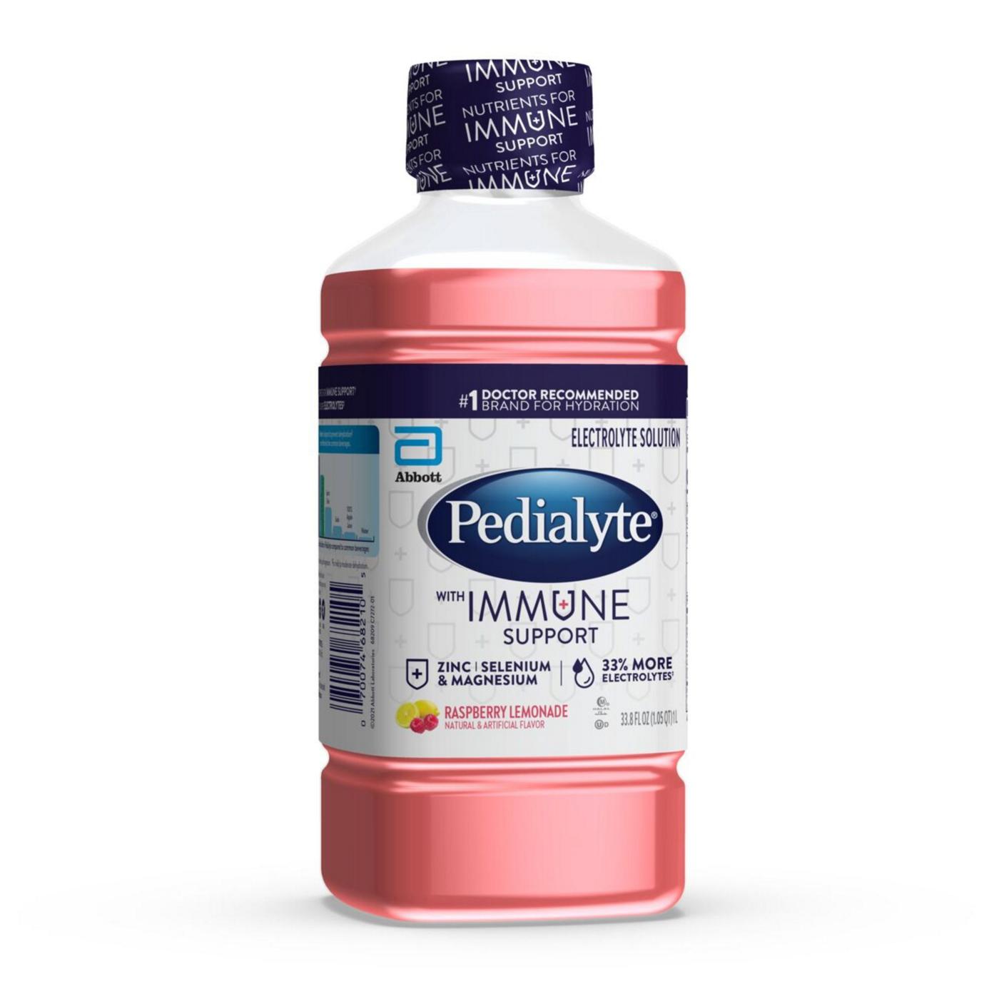 Pedialyte with Immune Support Electrolyte Solution - Raspberry Lemonade; image 6 of 10