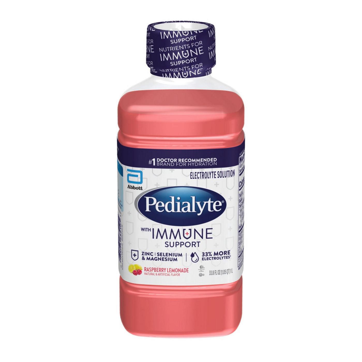 Pedialyte with Immune Support Electrolyte Solution - Raspberry Lemonade; image 8 of 8