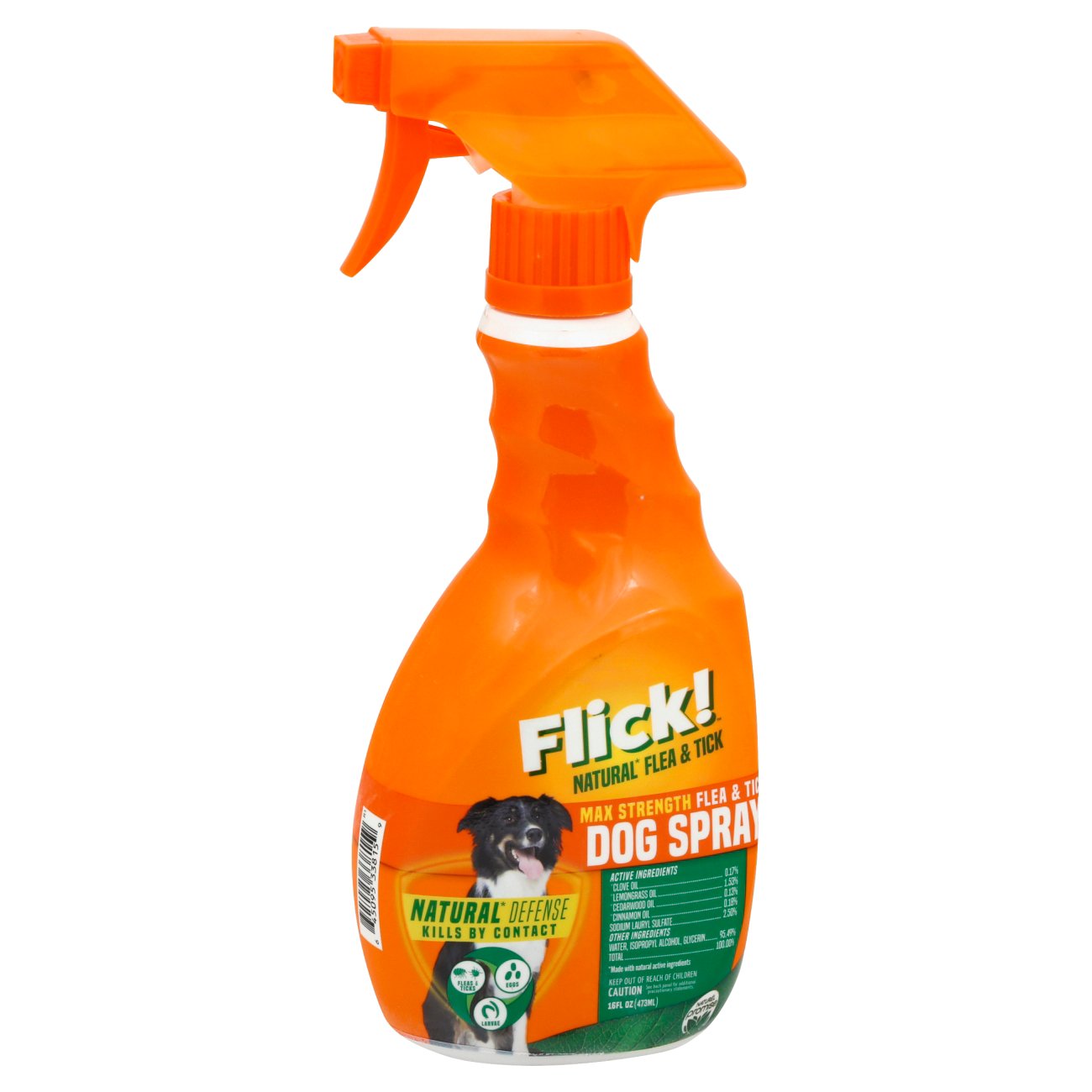 Flick Max Strength Flea Tick Natural Dog Spray Shop Grooming at H E B