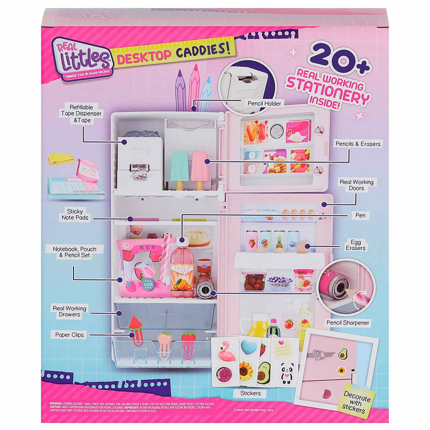 Real Littles Desktop Caddies Mini Fridge Shop Playsets at HEB