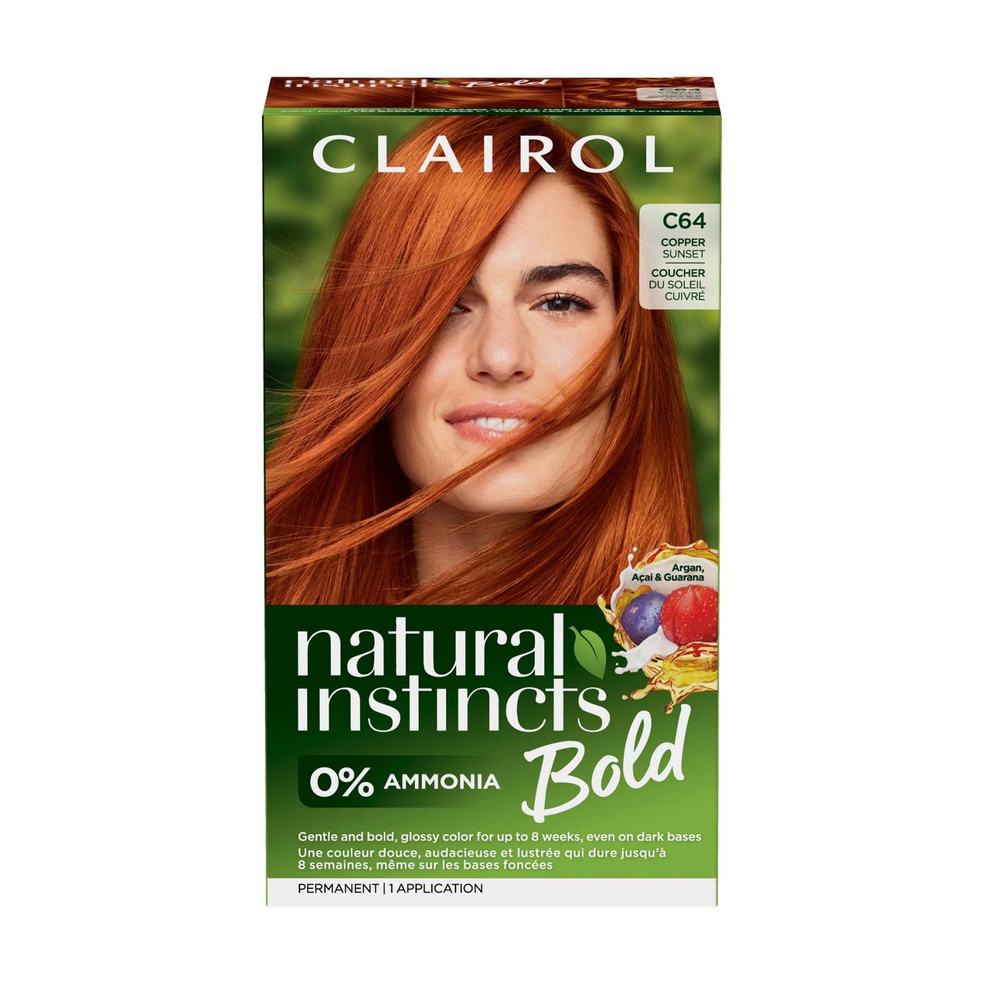 Clairol Natural Instincts Bold Permanent Hair Color - C64 Copper Sunset ; image 1 of 6