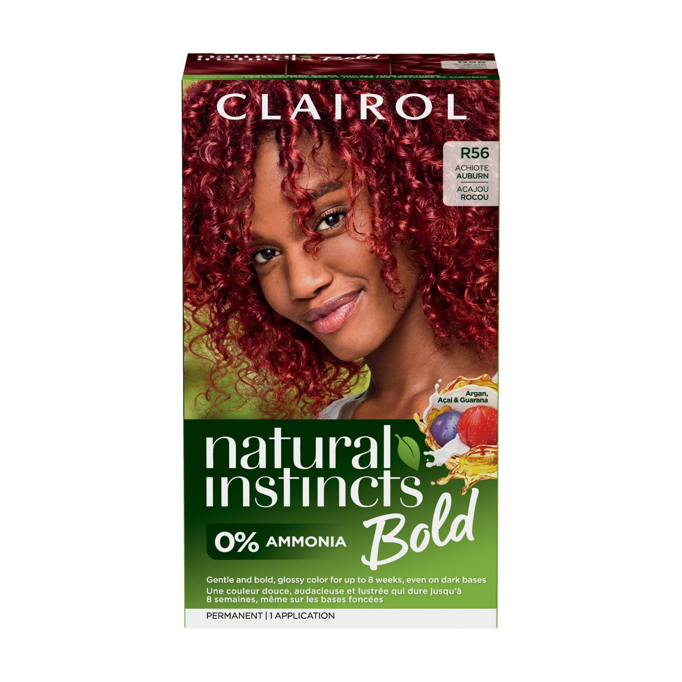 Clairol Natural Instincts Bold Permanent Hair Color - R56 Achiote Auburn ; image 1 of 6