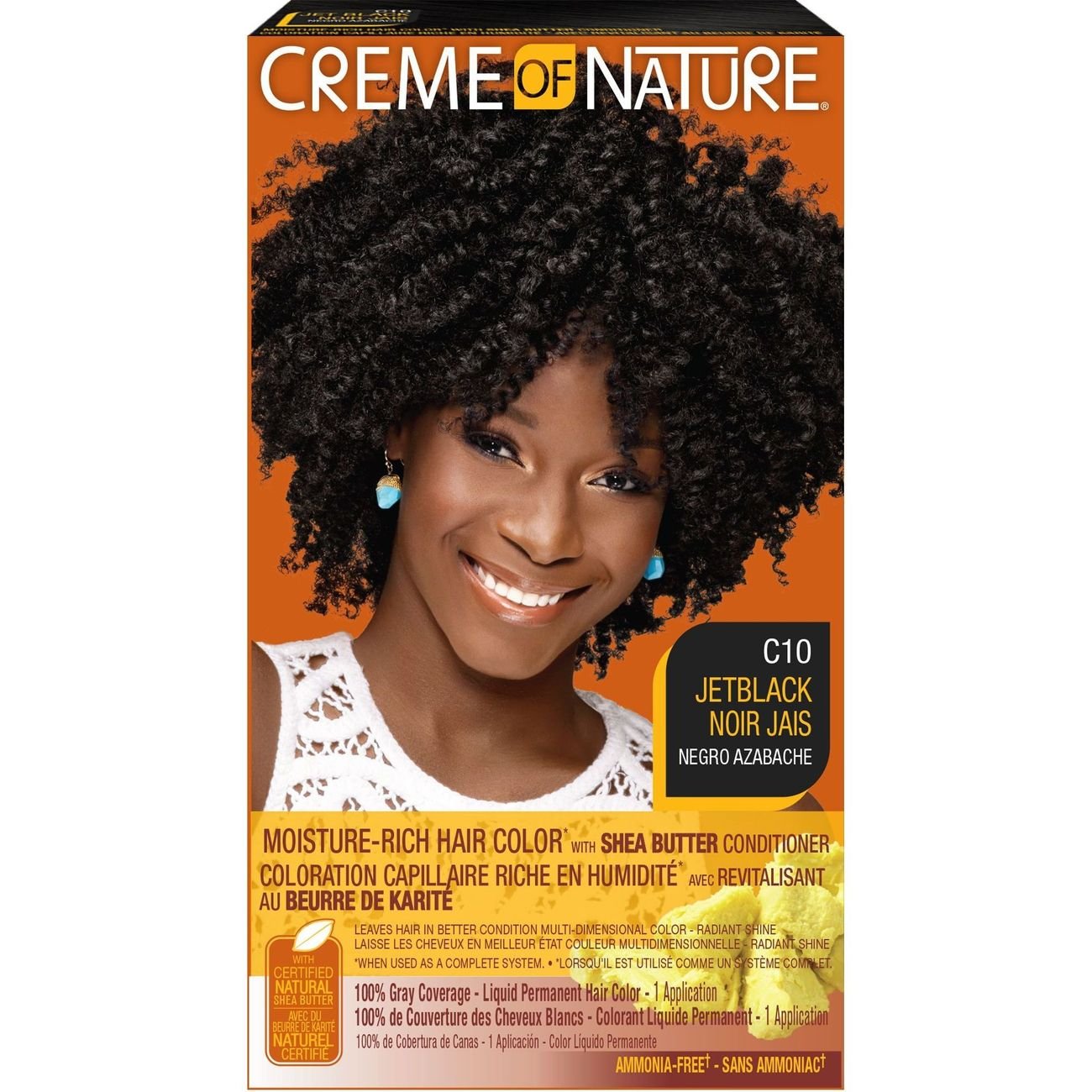 Creme of Nature MoistRich Hair Color C10 Jet Black Shop Hair Color at HEB