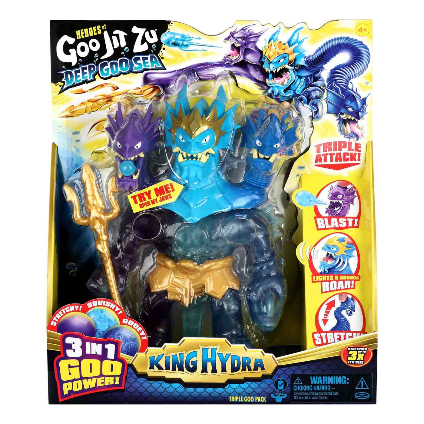 Heroes of Goo Jit Zu Deep Goo Sea King Hydra Action Figure; image 1 of 8