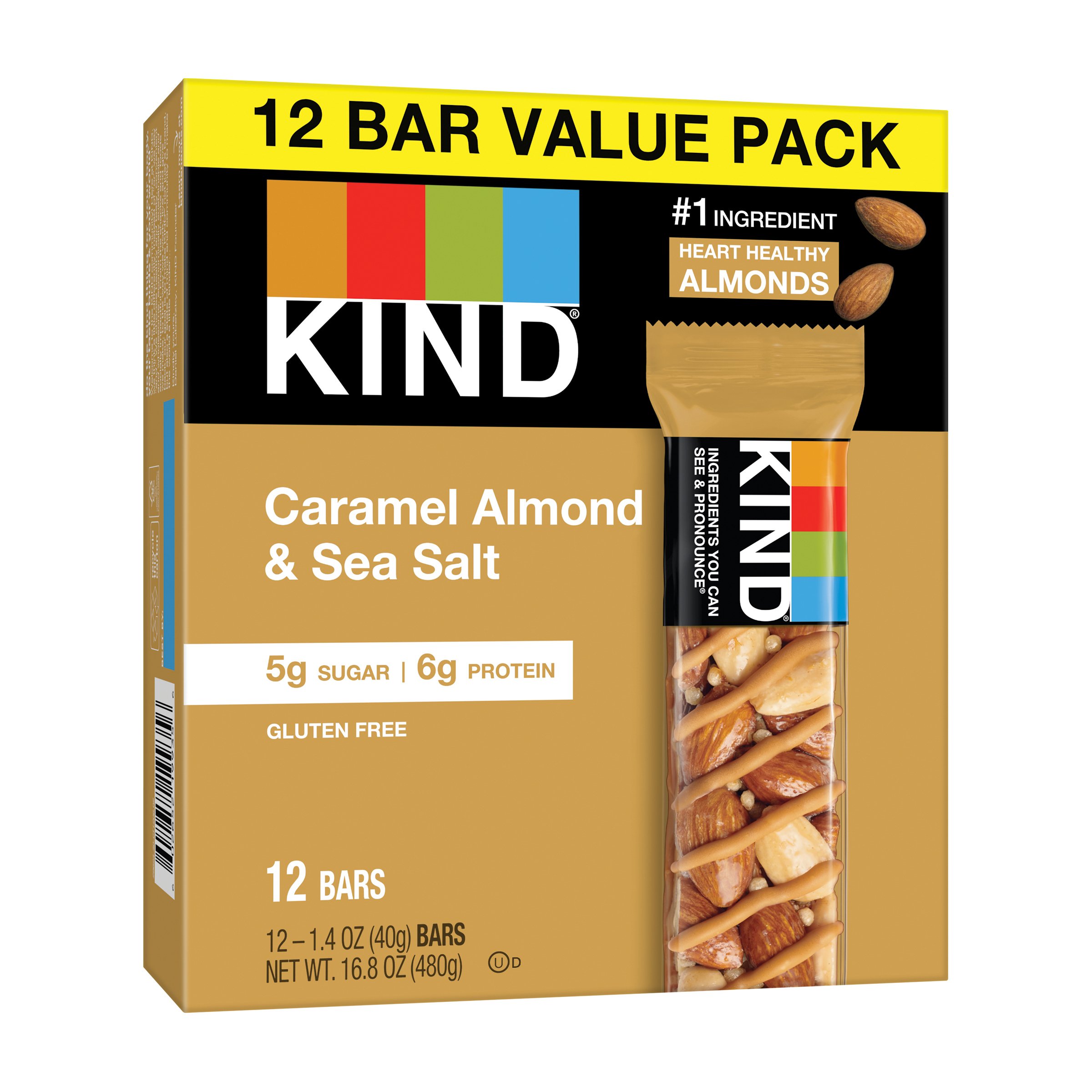 Kind Bars Caramel Almond & Sea Salt Shop Granola & snack bars at HEB