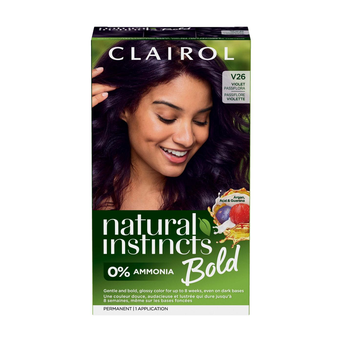 Clairol Natural Instincts Bold Permanent Hair Color -  V26 Violet Passiflora ; image 1 of 6