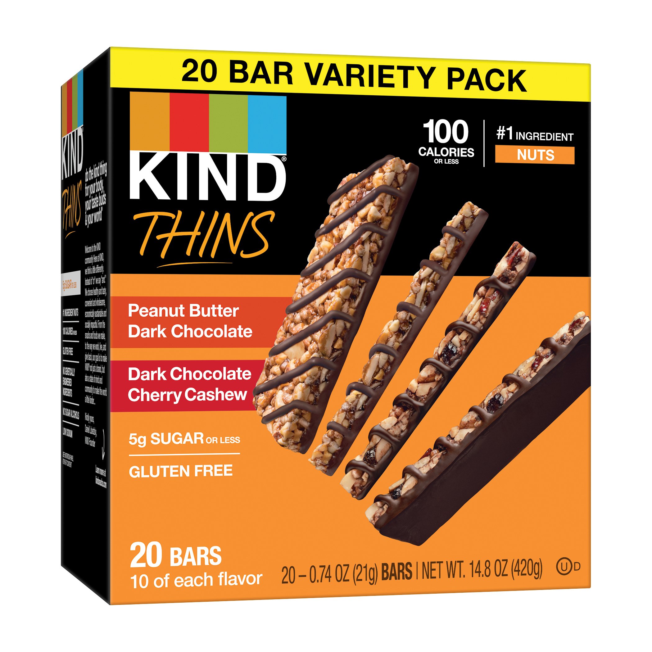 Kind Thins Variety Pack Bars Peanut Butter & Cherry Cashew Shop